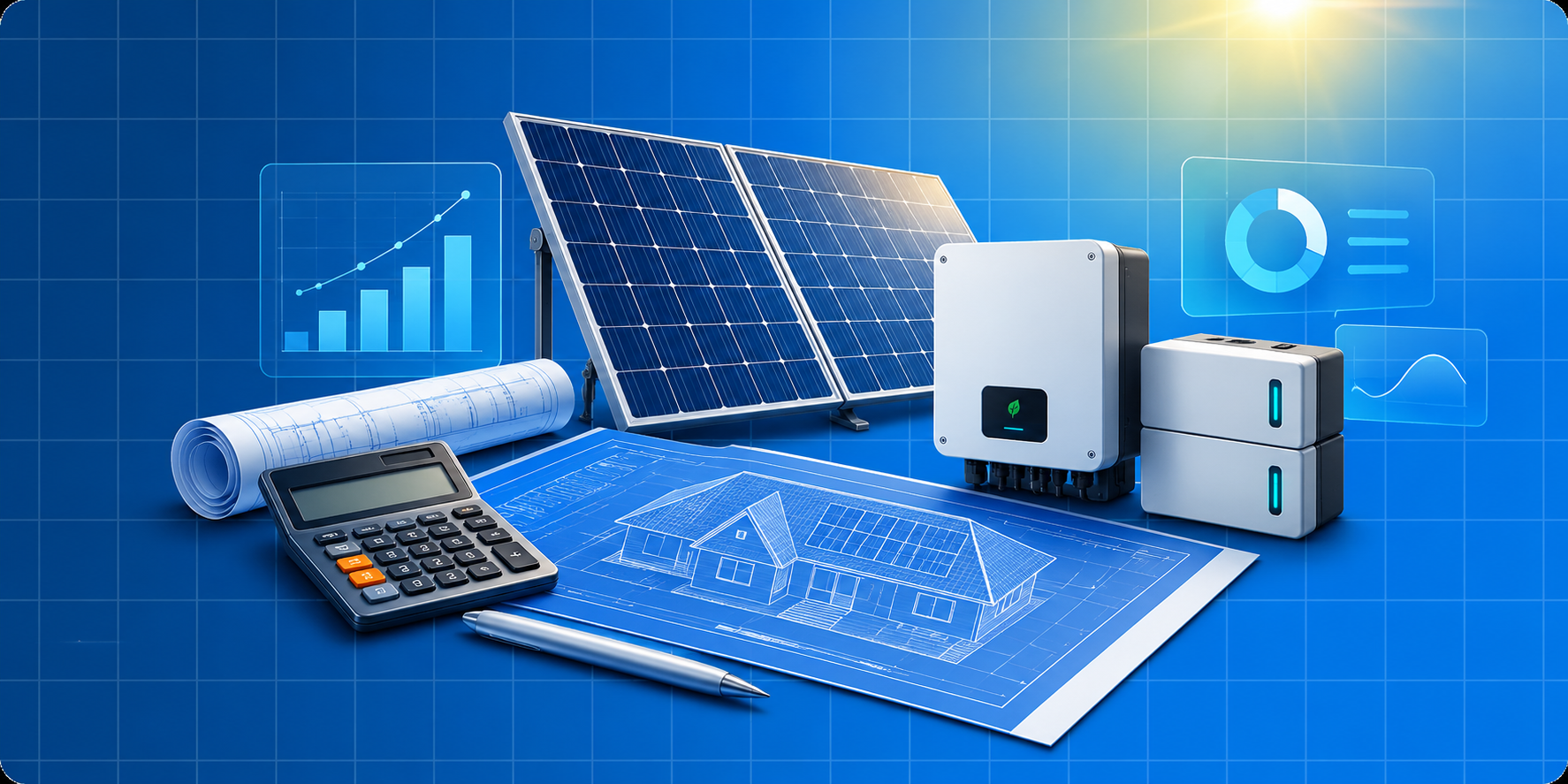 Dimensionamento de sistema de energia solar