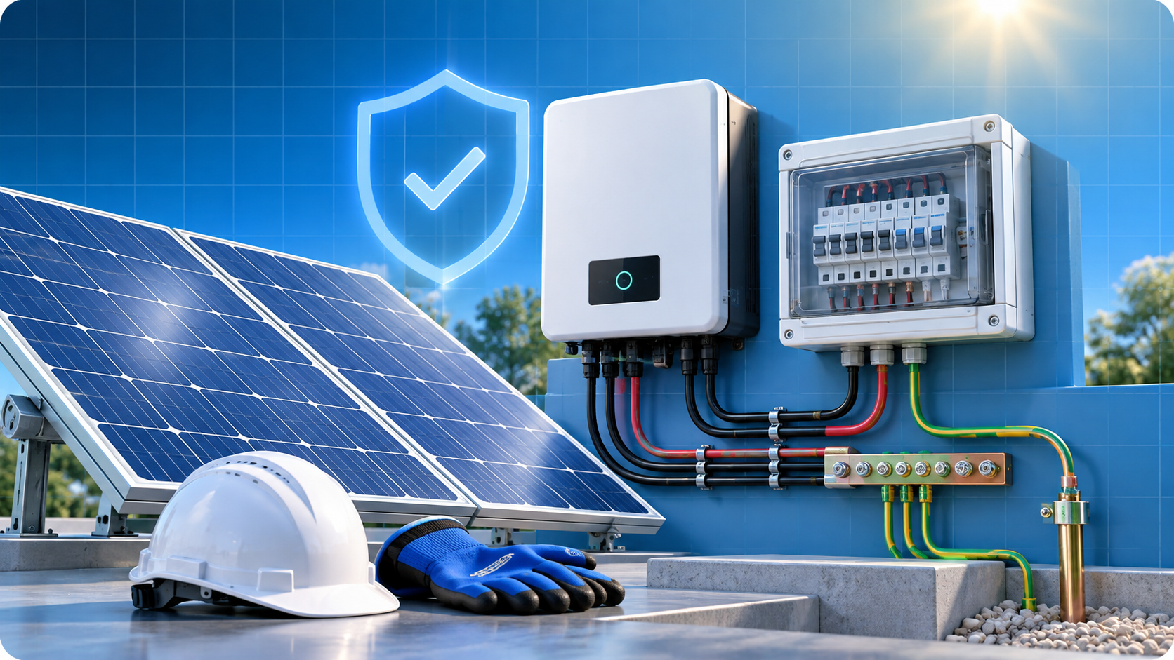 Dispositivos de segurança e proteção em sistema fotovoltaico