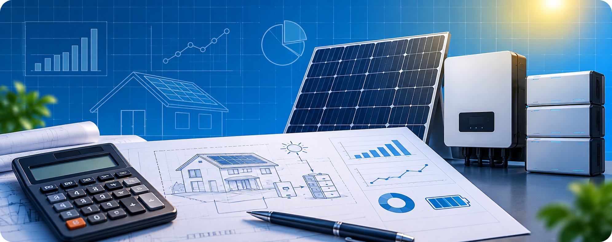 Dimensionamento de energia solar de acordo com o consumo